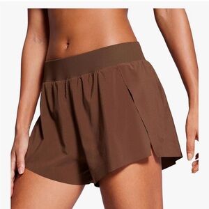 Women's Brown Athletic Shorts